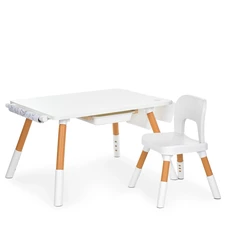 Детский столик Bambi M 6319-1 белая со стульчиком